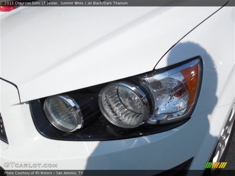 Summit White / Jet Black/Dark Titanium 2013 Chevrolet Sonic LT Sedan