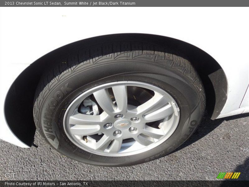 Summit White / Jet Black/Dark Titanium 2013 Chevrolet Sonic LT Sedan