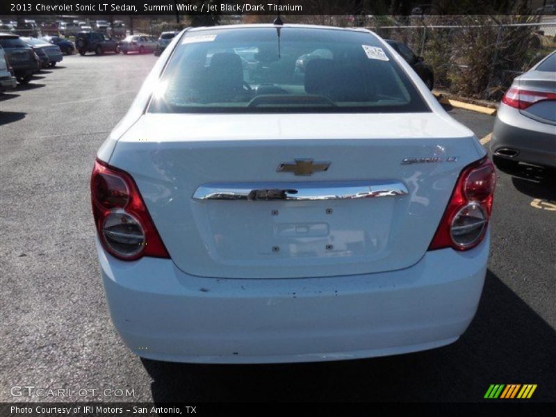Summit White / Jet Black/Dark Titanium 2013 Chevrolet Sonic LT Sedan