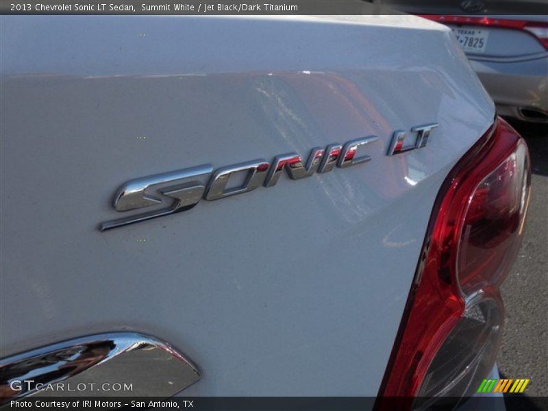 Summit White / Jet Black/Dark Titanium 2013 Chevrolet Sonic LT Sedan