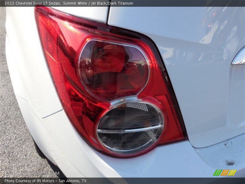 Summit White / Jet Black/Dark Titanium 2013 Chevrolet Sonic LT Sedan