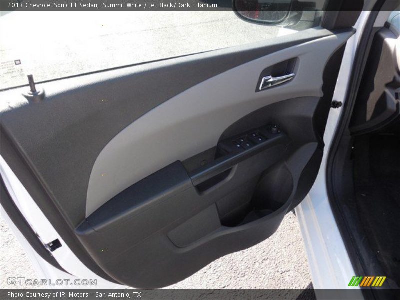 Summit White / Jet Black/Dark Titanium 2013 Chevrolet Sonic LT Sedan