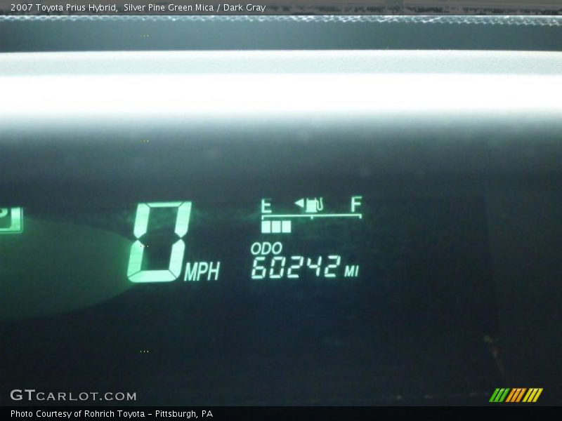 Silver Pine Green Mica / Dark Gray 2007 Toyota Prius Hybrid