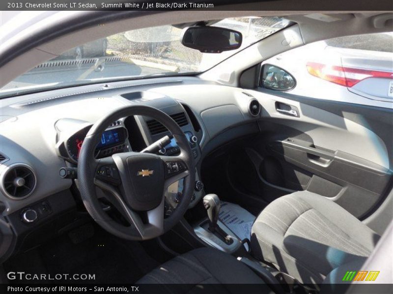 Summit White / Jet Black/Dark Titanium 2013 Chevrolet Sonic LT Sedan
