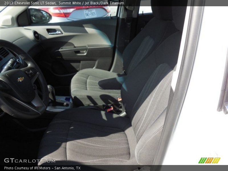 Summit White / Jet Black/Dark Titanium 2013 Chevrolet Sonic LT Sedan