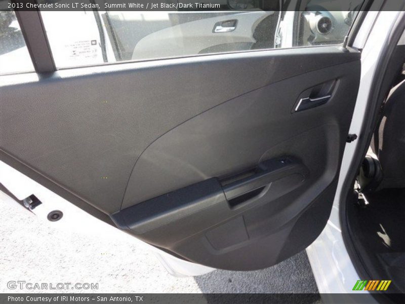 Summit White / Jet Black/Dark Titanium 2013 Chevrolet Sonic LT Sedan
