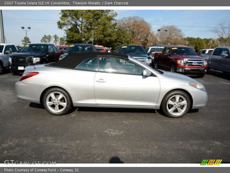 Titanium Metallic / Dark Charcoal 2007 Toyota Solara SLE V6 Convertible
