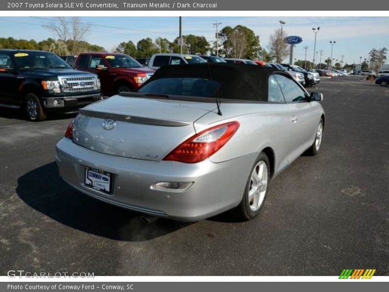 Titanium Metallic / Dark Charcoal 2007 Toyota Solara SLE V6 Convertible