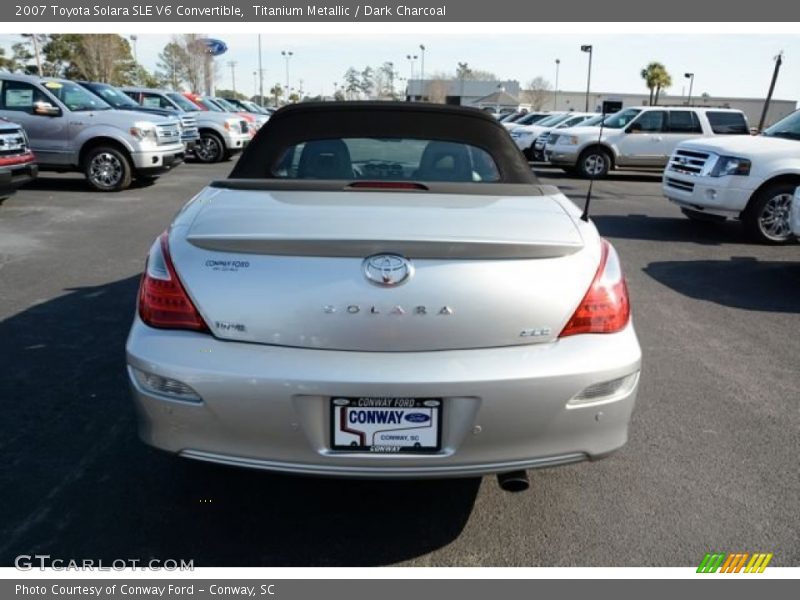Titanium Metallic / Dark Charcoal 2007 Toyota Solara SLE V6 Convertible