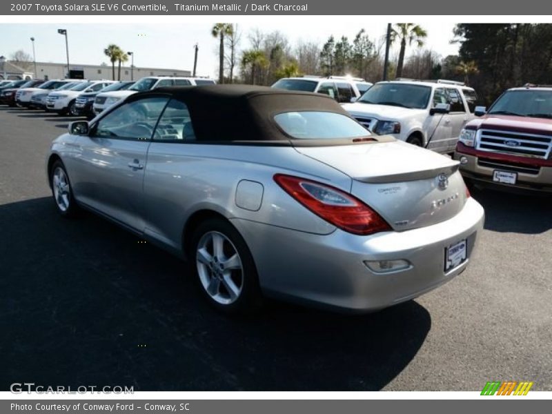 Titanium Metallic / Dark Charcoal 2007 Toyota Solara SLE V6 Convertible