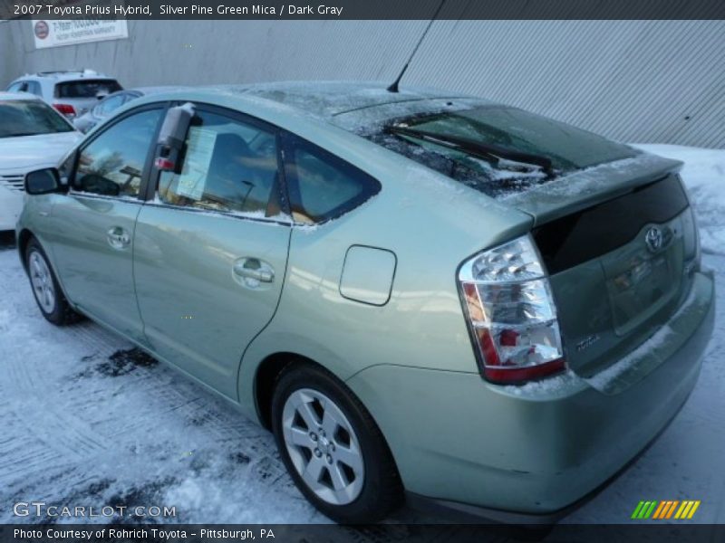 Silver Pine Green Mica / Dark Gray 2007 Toyota Prius Hybrid