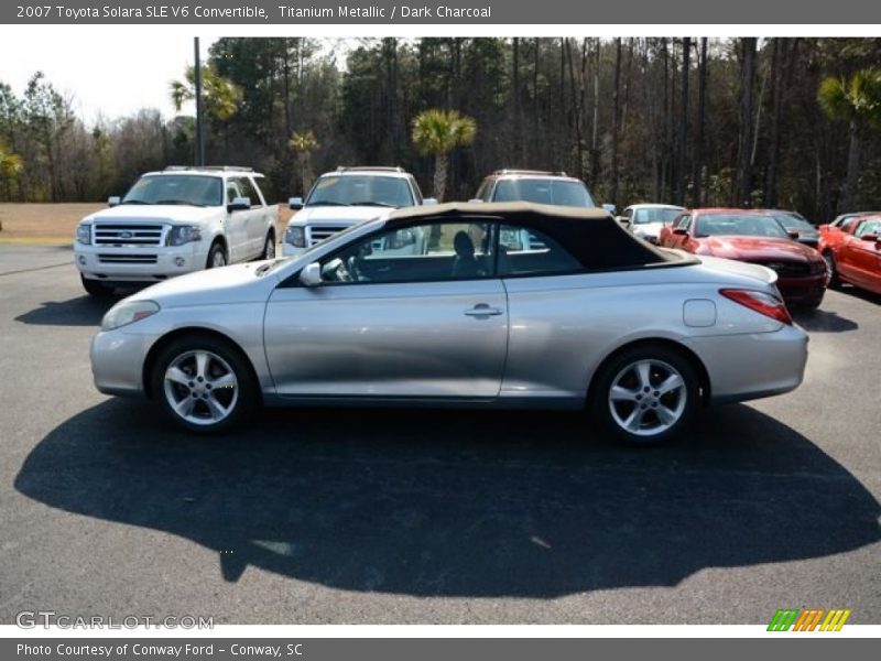 Titanium Metallic / Dark Charcoal 2007 Toyota Solara SLE V6 Convertible
