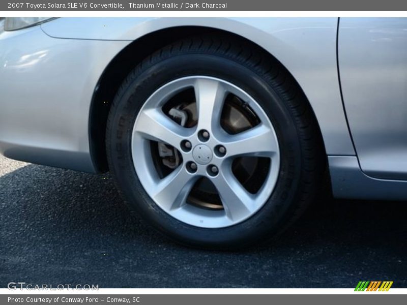 Titanium Metallic / Dark Charcoal 2007 Toyota Solara SLE V6 Convertible
