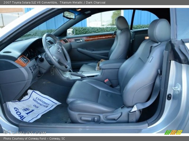 Titanium Metallic / Dark Charcoal 2007 Toyota Solara SLE V6 Convertible