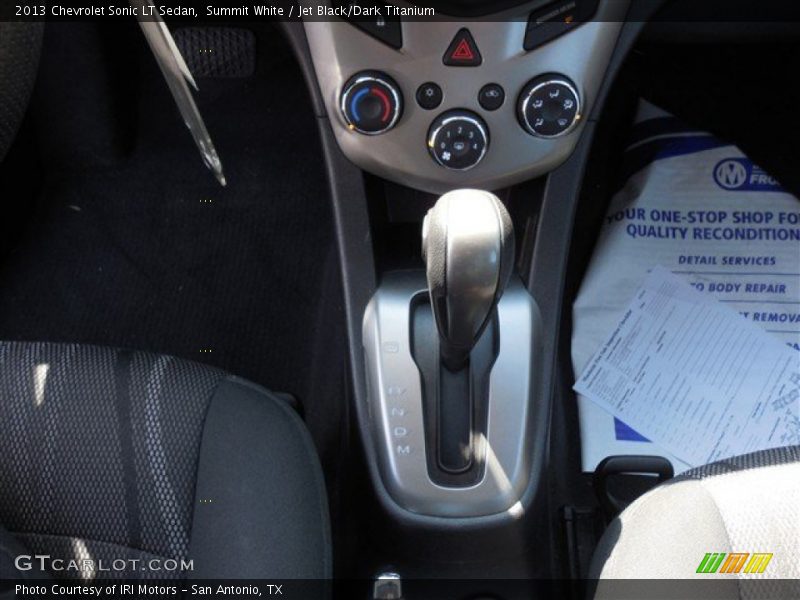 Summit White / Jet Black/Dark Titanium 2013 Chevrolet Sonic LT Sedan