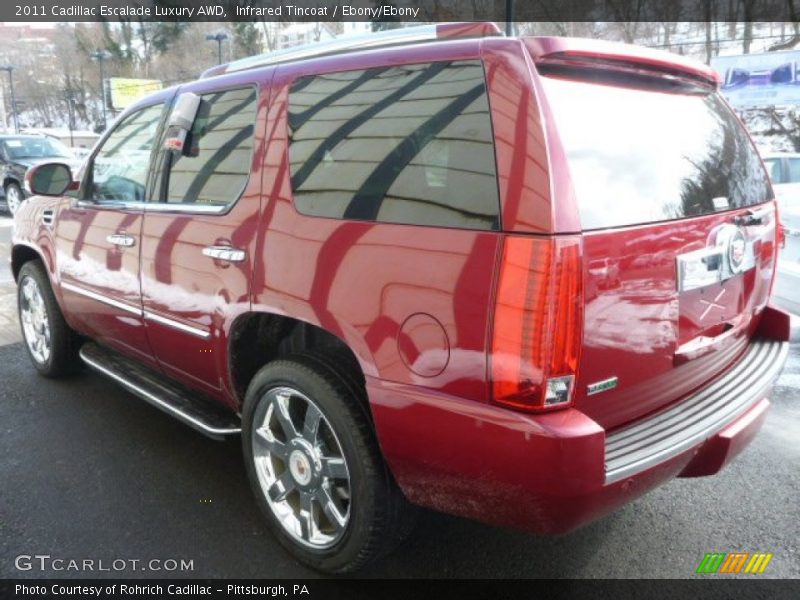 Infrared Tincoat / Ebony/Ebony 2011 Cadillac Escalade Luxury AWD