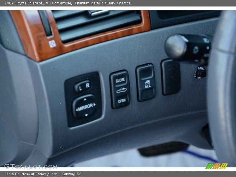 Titanium Metallic / Dark Charcoal 2007 Toyota Solara SLE V6 Convertible