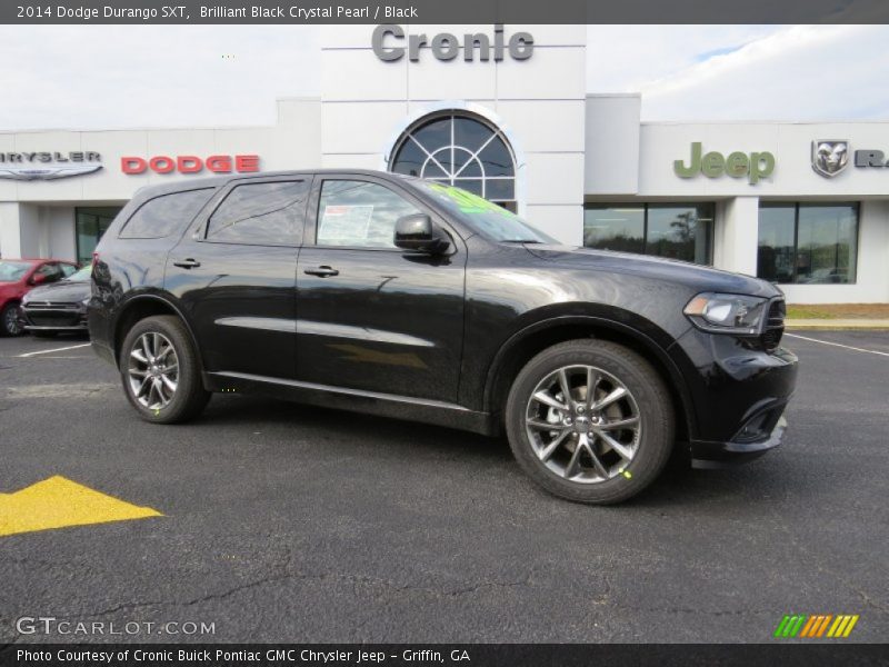 Brilliant Black Crystal Pearl / Black 2014 Dodge Durango SXT