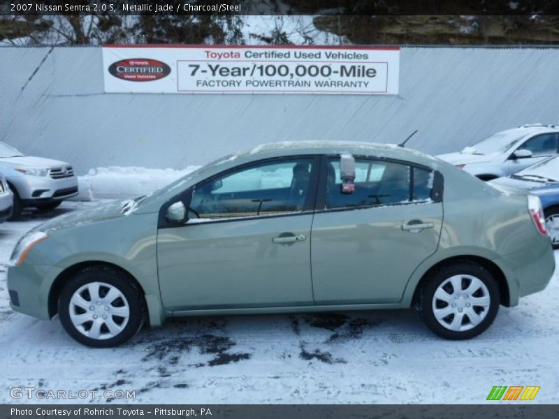 Metallic Jade / Charcoal/Steel 2007 Nissan Sentra 2.0 S