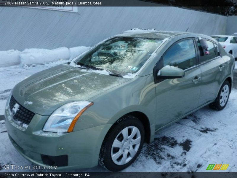 Metallic Jade / Charcoal/Steel 2007 Nissan Sentra 2.0 S
