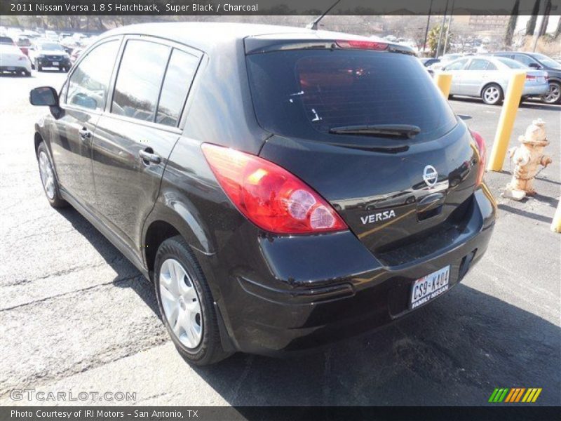 Super Black / Charcoal 2011 Nissan Versa 1.8 S Hatchback