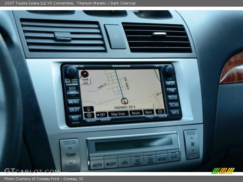 Titanium Metallic / Dark Charcoal 2007 Toyota Solara SLE V6 Convertible
