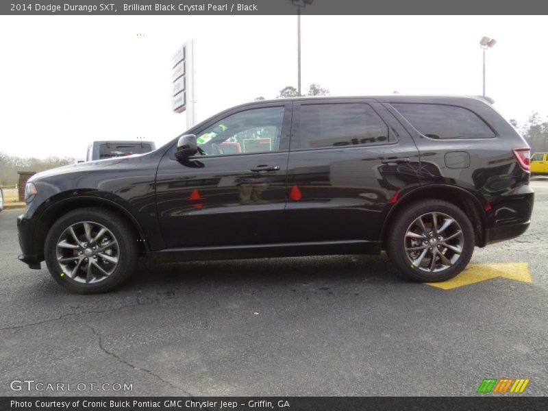 Brilliant Black Crystal Pearl / Black 2014 Dodge Durango SXT
