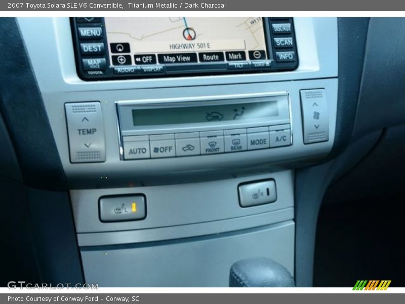Titanium Metallic / Dark Charcoal 2007 Toyota Solara SLE V6 Convertible