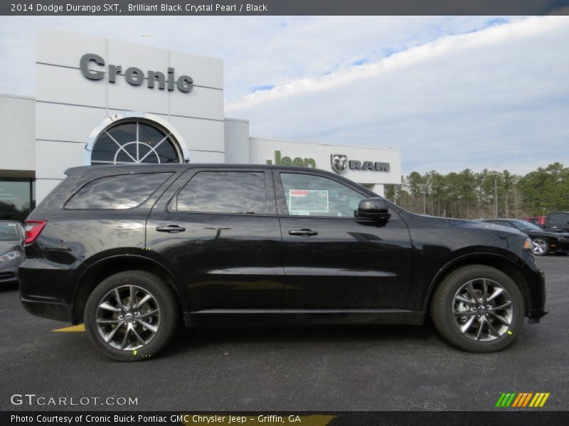 Brilliant Black Crystal Pearl / Black 2014 Dodge Durango SXT