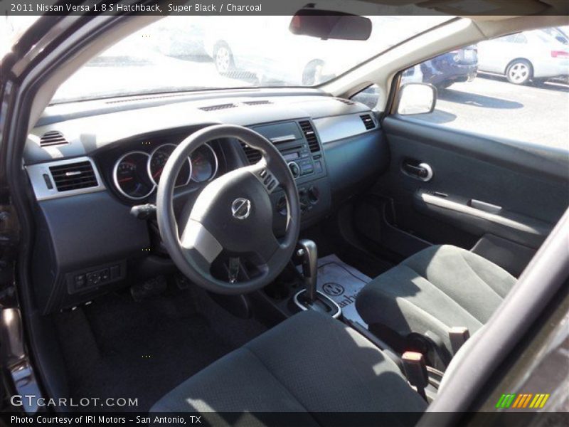Super Black / Charcoal 2011 Nissan Versa 1.8 S Hatchback