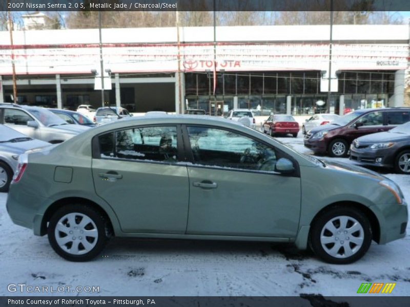 Metallic Jade / Charcoal/Steel 2007 Nissan Sentra 2.0 S