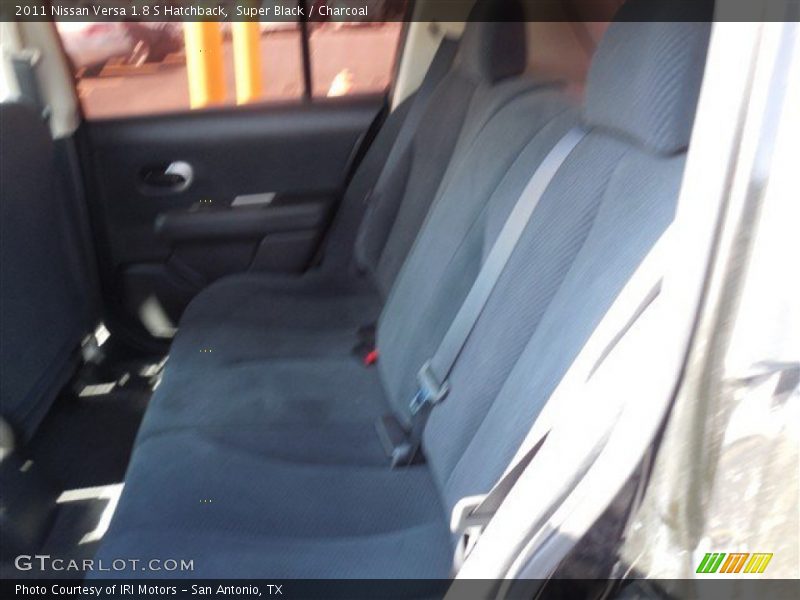 Super Black / Charcoal 2011 Nissan Versa 1.8 S Hatchback