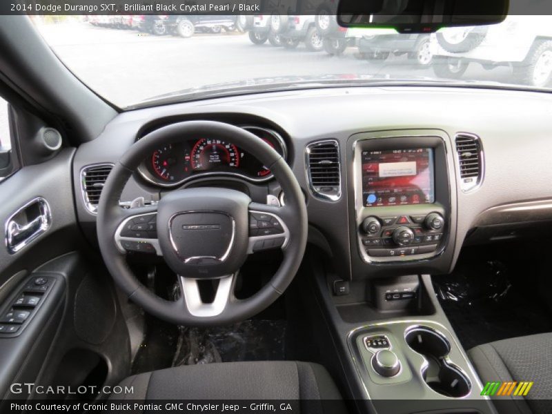 Brilliant Black Crystal Pearl / Black 2014 Dodge Durango SXT