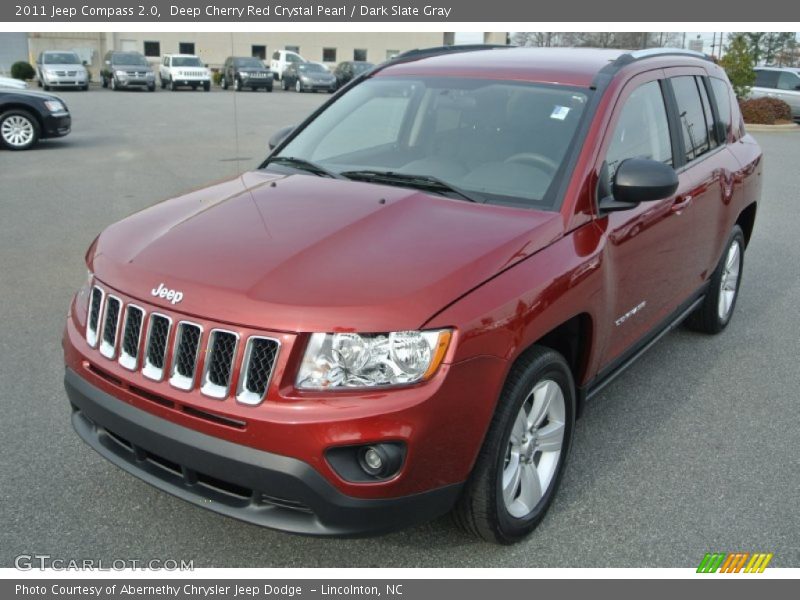 Deep Cherry Red Crystal Pearl / Dark Slate Gray 2011 Jeep Compass 2.0