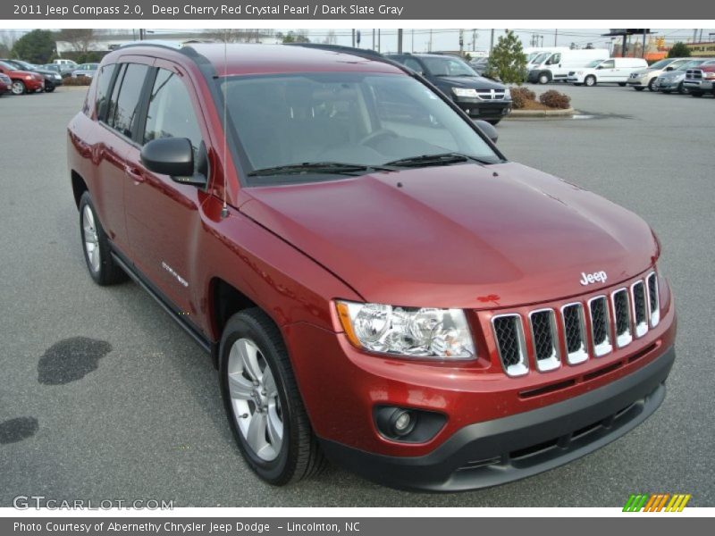 Deep Cherry Red Crystal Pearl / Dark Slate Gray 2011 Jeep Compass 2.0