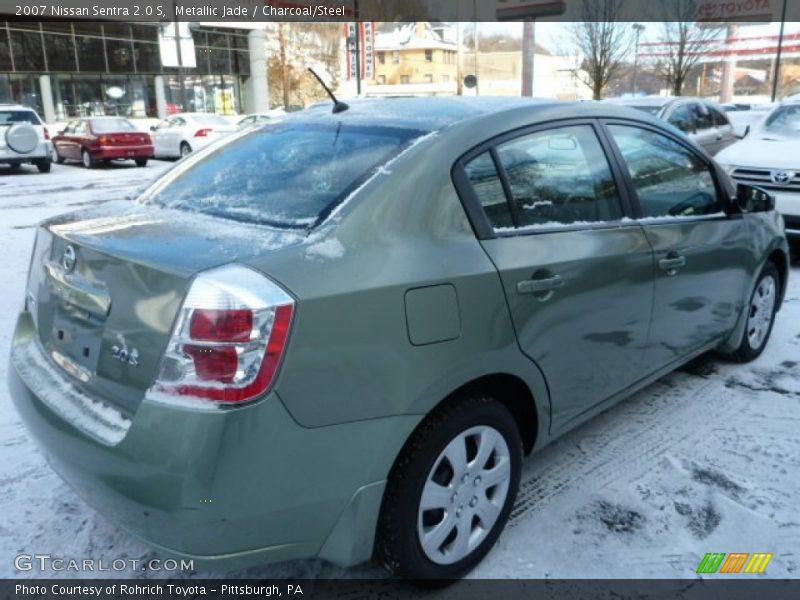 Metallic Jade / Charcoal/Steel 2007 Nissan Sentra 2.0 S