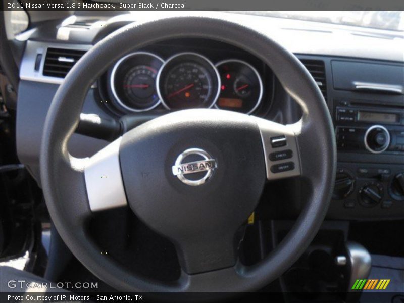 Super Black / Charcoal 2011 Nissan Versa 1.8 S Hatchback