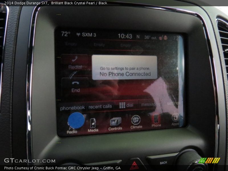 Brilliant Black Crystal Pearl / Black 2014 Dodge Durango SXT