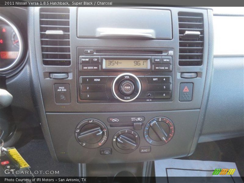 Super Black / Charcoal 2011 Nissan Versa 1.8 S Hatchback