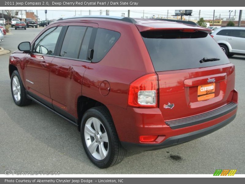 Deep Cherry Red Crystal Pearl / Dark Slate Gray 2011 Jeep Compass 2.0