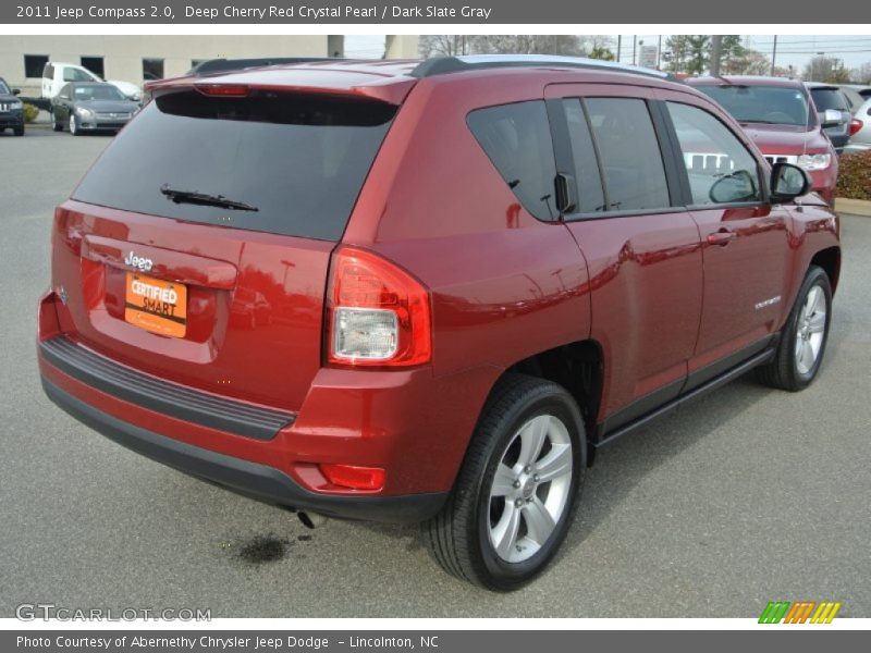 Deep Cherry Red Crystal Pearl / Dark Slate Gray 2011 Jeep Compass 2.0