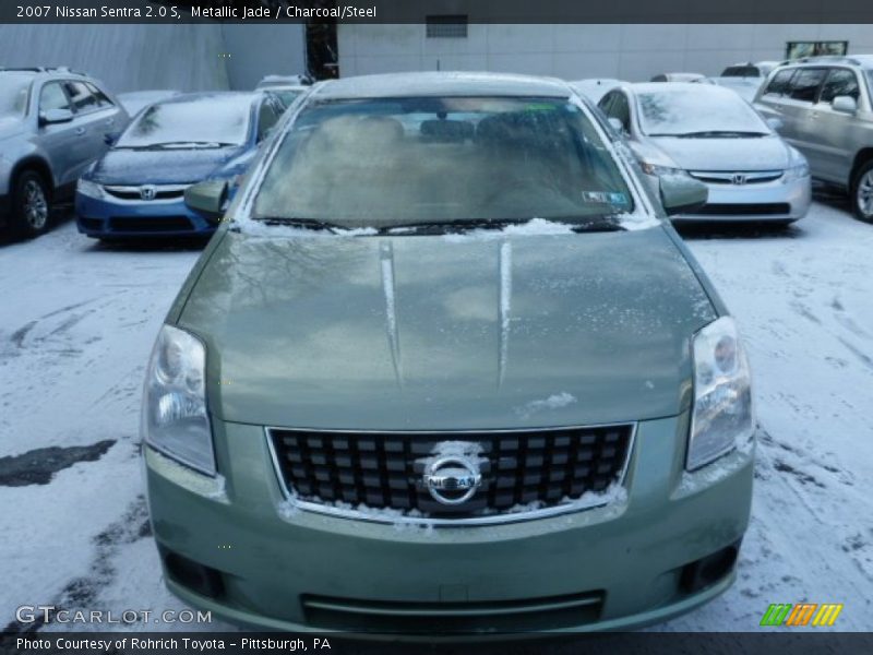 Metallic Jade / Charcoal/Steel 2007 Nissan Sentra 2.0 S