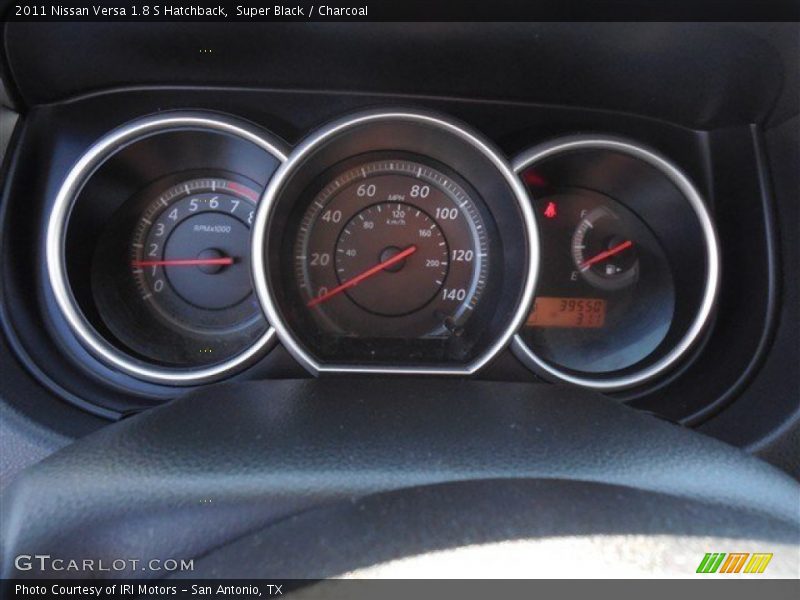 Super Black / Charcoal 2011 Nissan Versa 1.8 S Hatchback