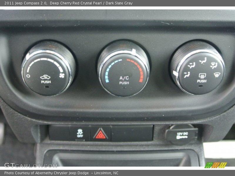 Deep Cherry Red Crystal Pearl / Dark Slate Gray 2011 Jeep Compass 2.0