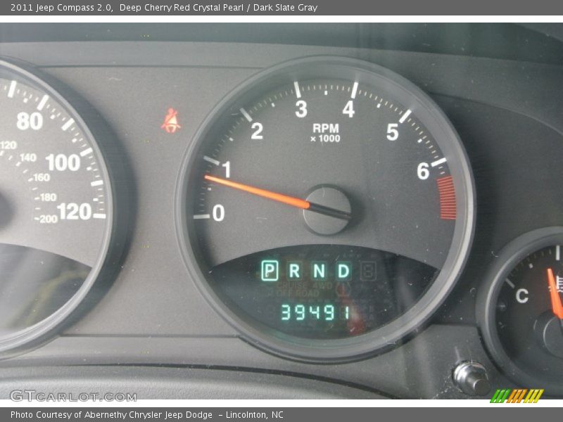 Deep Cherry Red Crystal Pearl / Dark Slate Gray 2011 Jeep Compass 2.0