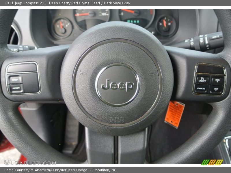 Deep Cherry Red Crystal Pearl / Dark Slate Gray 2011 Jeep Compass 2.0