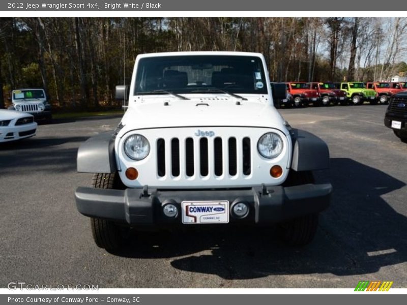 Bright White / Black 2012 Jeep Wrangler Sport 4x4