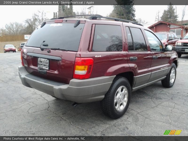 Sienna Pearlcoat / Agate 2000 Jeep Grand Cherokee Laredo 4x4