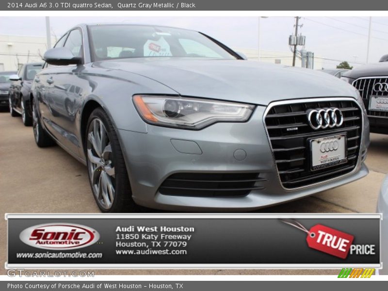 Quartz Gray Metallic / Black 2014 Audi A6 3.0 TDI quattro Sedan