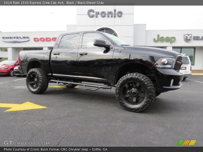 Black / Black/Diesel Gray 2014 Ram 1500 Express Crew Cab 4x4